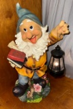 Dwarf Yard art with Lantern- working 15