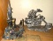 Dragon Riding on a Motorcycle and Castle Candle Holder