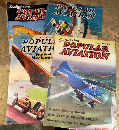 4 Copies of WW2 popular Aviation Magazines