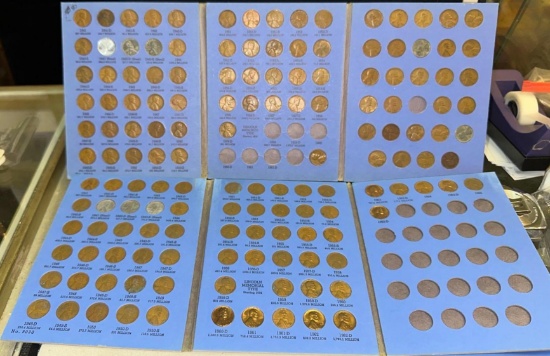 2 Folders of Lincoln Cents