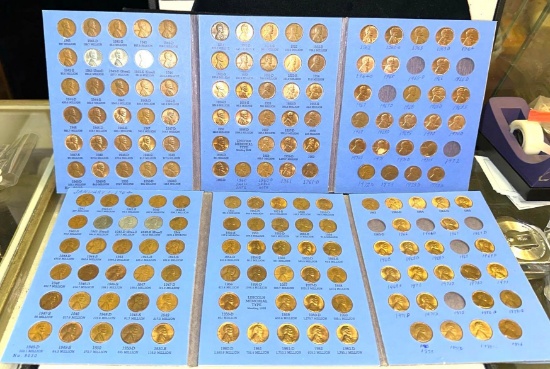 2 Folders of Lincoln Cents