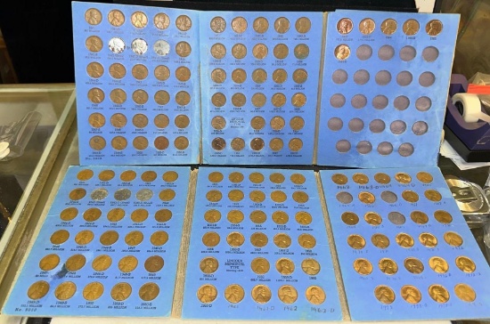 2 Folders of Lincoln Cents