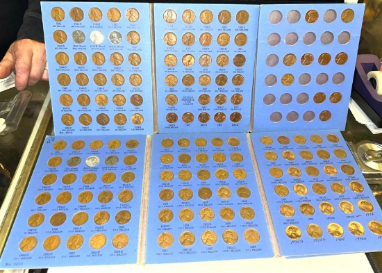 2 Folders of Lincoln Cents