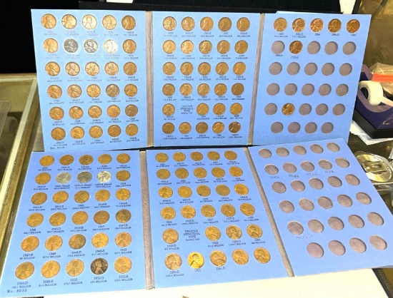 2 Folders of Lincoln Cents