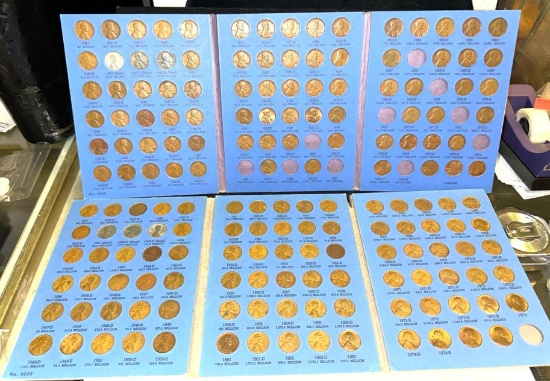 2 Folders of Lincoln Cents