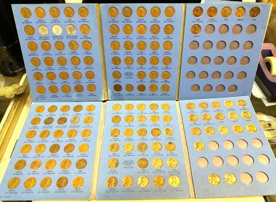 2 Folders of Lincoln Cents