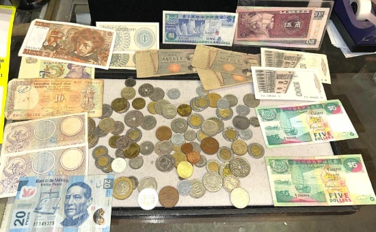 Huge Lot of Vintage Foreign Currency- Unsearched