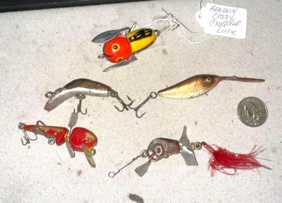 5 Old Fish Plug Lures