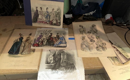 6 Old Artist Prints