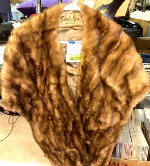 Vintage Frederick & Nelson Seattle Mink Fur Stole