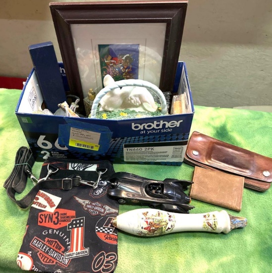 Vintage Collectibles- Beer tap, Batman Toy, Art and more