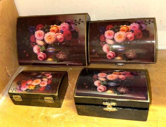 4 New Attractive Boxes with Flowers- Nesting