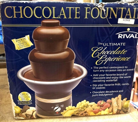 Chocolate Fountain Tested works- Looks to be like new