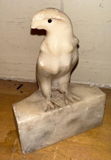 Vintage Alabaster Eagle Carving