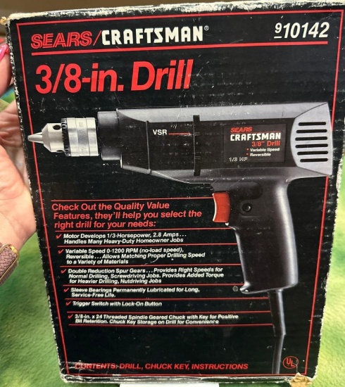 Craftsman 3/8" Drill- works