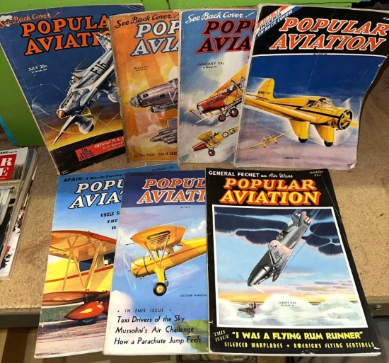 7 Popular Aviation Magazines from the 1940's