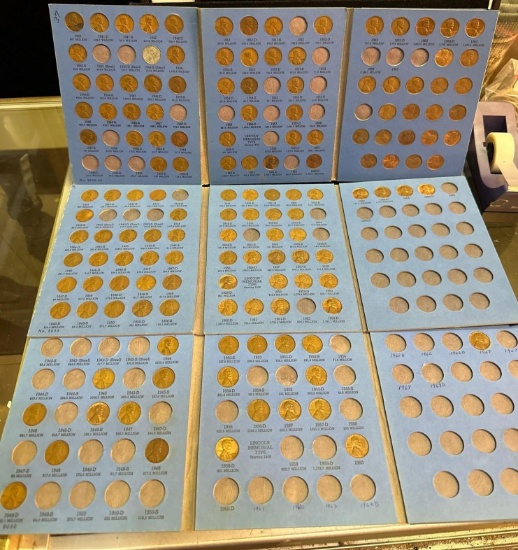 3 Folders of Lincoln Cents