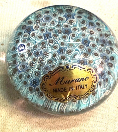 Murano Hand Blown Paper weight from Italy