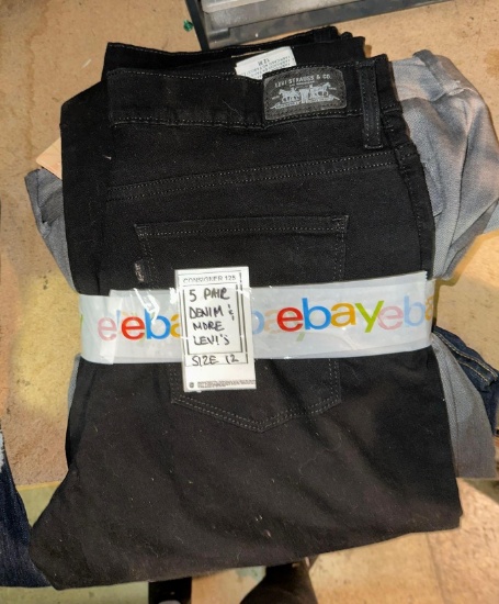 5 Pair of Designer Denim size 12- Levi's and more