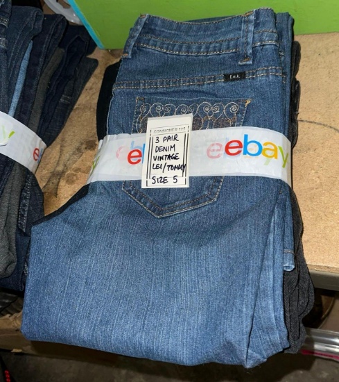 3 Pairs of Designer Denim- Vintage Lei/Tommy size 5