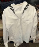 Navy Dress Whites (Pants 34L and Top 42L)