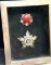 2 Vintage Military Medals in Display Box