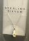 New Sterling Silver Necklace with Sandal Pendant