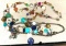 Two 1970's Mother of Pearl Abalone Necklaces