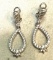 Sterling Silver CZ Dangle Earrings
