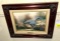 Framed Thomas Kinkade Picture with COA 18