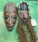 2 Hand Carved Wood Native Masks