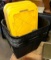 Five 12 gallon Storage Bins with Lids
