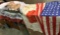 Old Japan Flag, 48 Star US Flag and New California Republic Flag