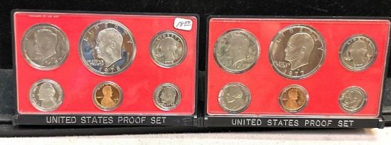 2 United States Proof Coin Sets 1977 & 1978