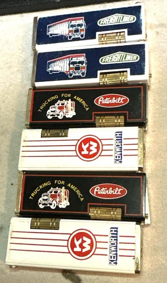 6 Collectable Trucker lighters