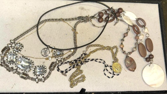 7 Necklaces - 1 is Jasper and 1 signed Ralph Lauren