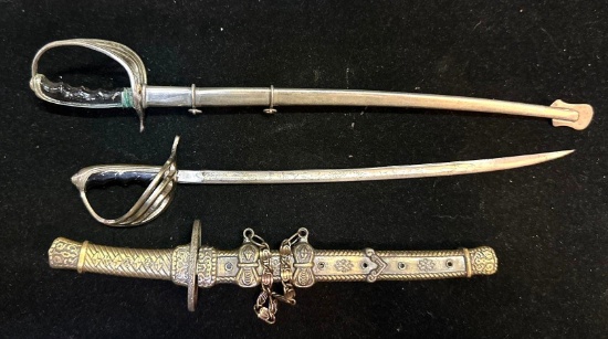 3 Miniature Swords