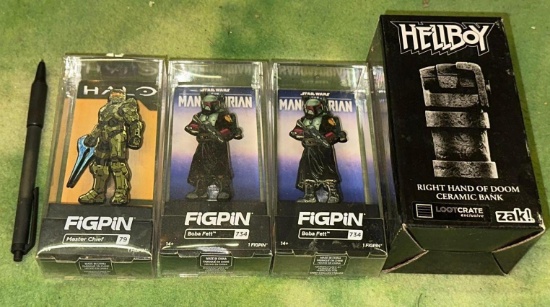 3 New Figpins and New Hellboy Ceramic Bank