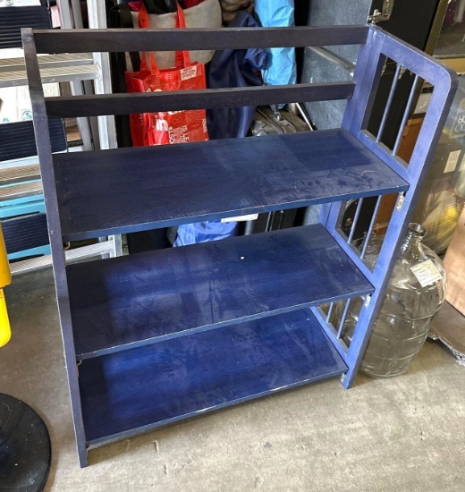 Folding Wood Shelf Unit 30" x 12" x 38"