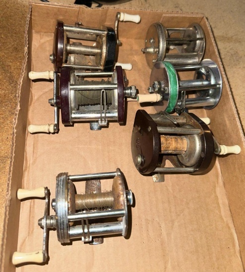 6 Vintage Fishing Reels