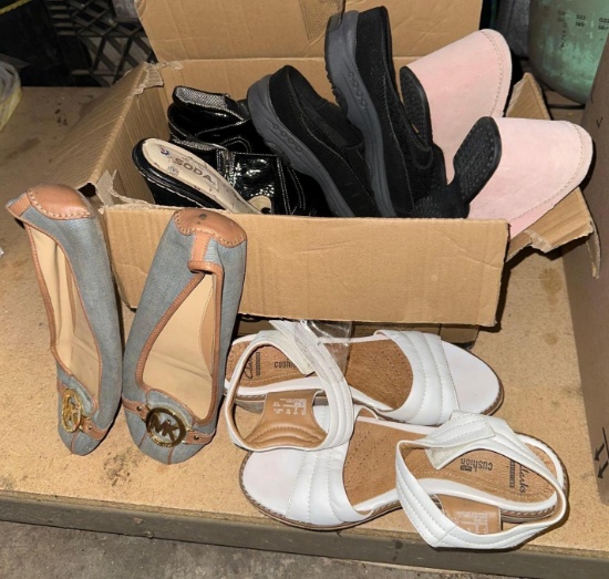 6 Pairs of Women's shoes size 8- in good condition- 1 Pair is Michael Kors