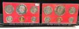 2 United States Proof Coin Sets 1977 & 1978