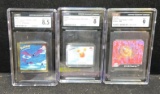 3 Graded Pokemon Action Flipz Series 1 (1999-2000)