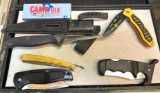 Various Pocket Knives and Straight Razor