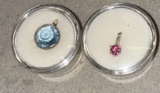 2 Gemstone Pendants