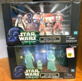 2 NIB Star Wars Action Figures Rebel Pilots and Jedi Spirits 1998 & 1999