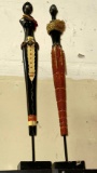 2 African Art Statues 27