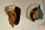 2 Handmade Native Masks -Signed 10