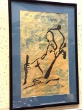 Framed Oriental Painting signed 31