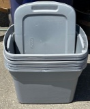 Set of 6 Sterilite 16 Gallon Storage Bins with Lids